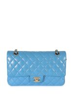 CHANEL Pre-Owned sac porté épaule Double Flap médium (2022) - Bleu - thumbnail