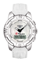 Horlogeband Tissot T33785885A / T610030086 Leder Wit 20mm - thumbnail