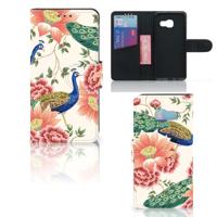 Telefoonhoesje | Met pasjeshouder | voor Samsung Galaxy A3 2017 Pink Peacock