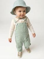 Babyset salopet T-shirt baby hartje blauwgroen