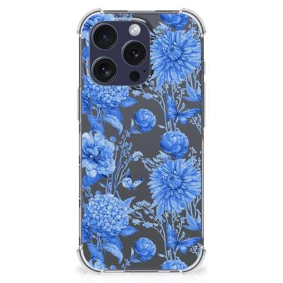 Case voor iPhone 16 Pro Max Flowers Blue