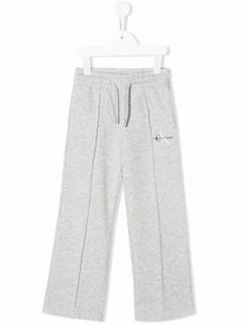 Calvin Klein Kids pantalon de jogging à logo brodé - Gris