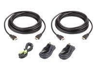 ATEN KVM Aansluitkabel [1x HDMI-stekker, USB-A 2.0 stekker, Jackplug male 3,5 mm - 1x HDMI-stekker, Jackplug male 3,5 mm, USB 2.0 bus B] 3.00 m Zwart - thumbnail