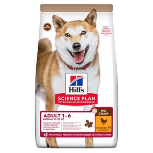 Hill's Science Plan No Grain Hondenvoer Kip - Adult Medium - 2,5 kg