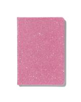HEMA Notitieboekje A5 glitter roze