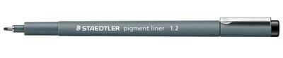 Staedtler pigment liner fineliner, ronde punt, schrijfbreedte 1,2 mm zwart