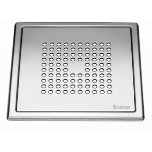 Afvoerrooster Smedbo Outline Met Vierkant Patroon 20 x 20 x 0.55 cm Chroom Smedbo