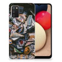 Samsung Galaxy A02s | Siliconen hoesje | met foto Badges