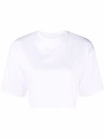 Loulou Studio t-shirt crop Gupo à manches courtes - Blanc