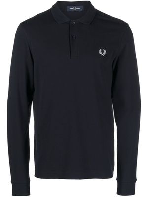 Fred Perry polo à logo poitrine - Bleu