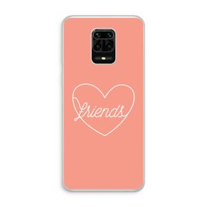 Friends heart: Xiaomi Redmi Note 10 Lite Transparant Hoesje