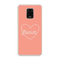 Friends heart: Xiaomi Redmi Note 10 Lite Transparant Hoesje