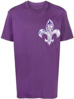 Philipp Plein t-shirt en coton à imprimé tête de mort - Violet - thumbnail