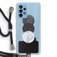 Marmeren cirkels: Samsung Galaxy A52 Transparant Hoesje met koord