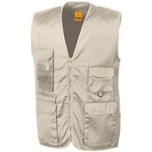 Safari/jungle verkleed bodywarmer/vest beige voor volwassenen