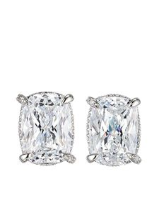 Anabela Chan boucles d'oreilles Cushion Wing en or blanc 18ct - Argent