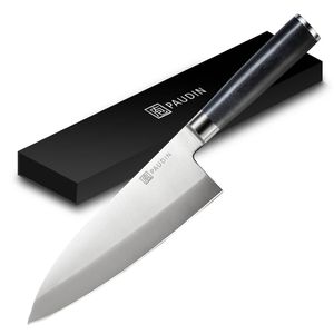 Paudin M2 - Klassiek Japans Keukenmes Enkelzijdig Geslepen - Perfect Mes voor het grovere werk in de keuken