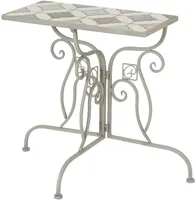 Outdoor Living by Decoris balkontafel marrakech 29x58cm lichtgrijs