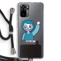 Zwaai: Xiaomi Redmi Note 10 Pro Transparant Hoesje met koord
