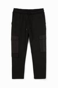 Slim fit broek met koord - BLACK - 30