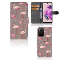 Xiaomi Redmi Note 12S Telefoonhoesje met Pasjes Flamingo - thumbnail