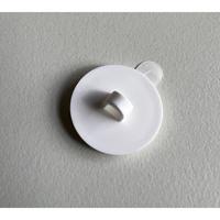 Kleefoogje 20 mm wit afneembaar 100 stuk