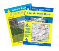 Wandelkaart 5 Tour du Mont Rose - Monte Rosa | L'Escursionista editore