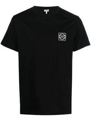 LOEWE t-shirt en coton à logo brodé - Noir