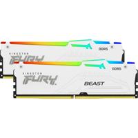 Kingston FURY 16 gb ddr5-5600 werkgeheugen (wit, kf556c40bwa-16, beast rgb, xmp)