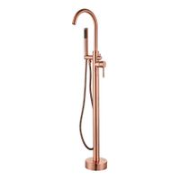 Vrijstaande badkraan SaniClear Copper | Hoogte uitloop 100 cm | Draaibare uitloop | Mengkraan | Rond | Koper