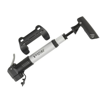 Ventura Fietspomp mini dubbel telescopisch opvouwbaar t-handvat