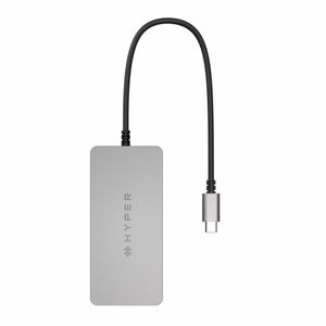 HYPER HDMB2 interface hub USB 3.2 Gen 1 (3.1 Gen 1) Type-C 5000 Mbit/s Roestvrijstaal