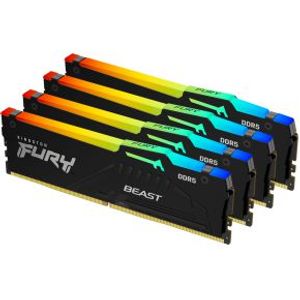 Kingston Technology FURY Beast RGB geheugenmodule 128 GB 4 x 32 GB DDR5 5200 MHz