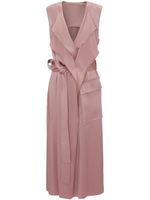 Victoria Beckham robe mi-longue style trench - Rose