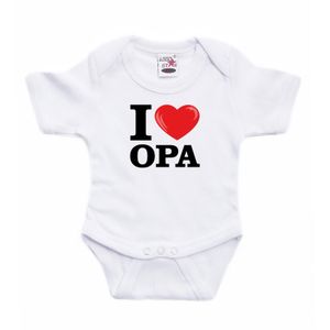 I love Opa rompertje wit babies 92 (18-24 maanden)  -