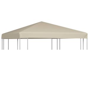 vidaXL Prieeldak 310 g/m² 3x3 m beige
