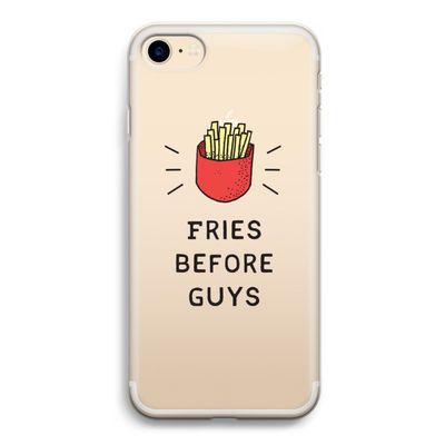 Fries before guys: iPhone 7 Transparant Hoesje