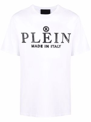 Philipp Plein t-shirt Made in Italy à logo imprimé - Blanc