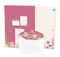 Briefpapier met enveloppen: Wild Flower Field, Janneke Brinkman-Salentijn