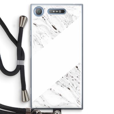 Biggest stripe: Sony Xperia XZ1 Transparant Hoesje met koord