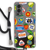 Fruitsticker: OnePlus Nord 2 5G Transparant Hoesje met koord - thumbnail