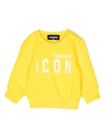 DSQUARED2 KIDS sweat en coton à logo imprimé - Jaune - thumbnail