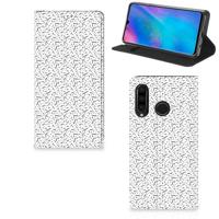 Huawei P30 Lite New Edition | Hoesje met Magneet | Stripes Dots