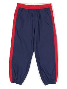 Gucci Kids pantalon de jogging à patch logo - Bleu