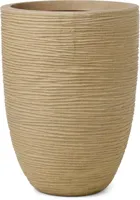 Capi nature elegant laag rib nl vaas 46x58 cm beige