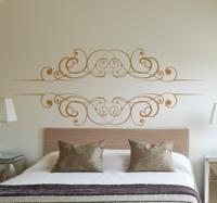 Muursticker Gekrulde Decoratie Slaapkamer