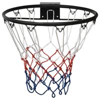 The Living Store Basketbalring Stalen - Wandmontage - Duurzaam - Stabiel - Geschikt voor binnen en buiten - 45 cm - - thumbnail