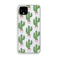 Cactus Lover: Pixel 4 Transparant Hoesje