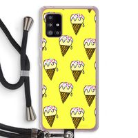 Isjes: Samsung Galaxy A51 5G Transparant Hoesje met koord Isjes: Samsung Galaxy A51 5G Transparant Hoesje met koord