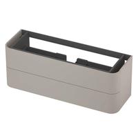 INK - Afgeronde Onderkast Gelakt 2 Laden Softclose Tbv Grepen - 1400x450x520 Mm - Mat Kasjmier Grijs